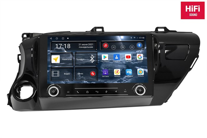 Штатная магнитола Redpower K75186 Hi-Fi для Toyota Hilux VIII 2015-2020 на Android 10.0 - фото 339010