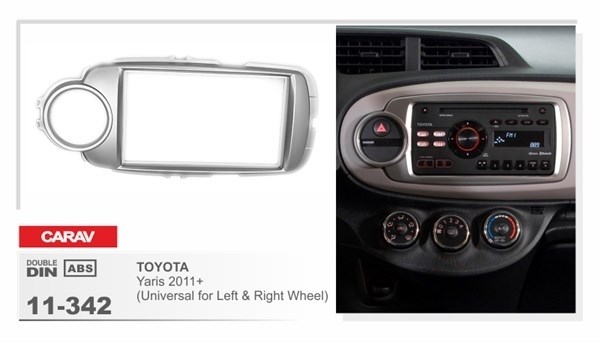 Переходная рамка CARAV 11-342/Incar RTY-N44 (TOYOTA Yaris 2011+ (Universal for Left and Right Wheel)) - фото 33965