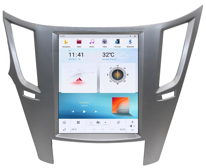CarMedia ZF-1070S-Q6 Tesla-Style для Subaru Legacy, Outback 2009-2014 серебро на Android 11.0 - фото 340147