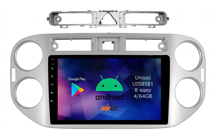 Roximo RM-3704 4/64 ГБ для Volkswagen Tiguan 2007-2016 на Android 12.0 - фото 341107