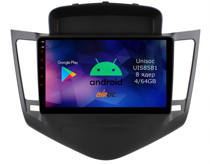 Штатная магнитола Roximo RM-1308 4/64 ГБ для Chevrolet Cruze I 2009-2012 на Android 12.0 - фото 341191