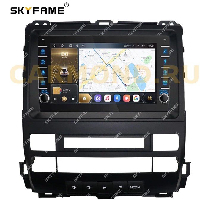 CarMedia SF-9696-1-P (с кнопками) для Toyota Land Cruiser Prado 120 2002-2009 low на Android 10.0 - фото 343644