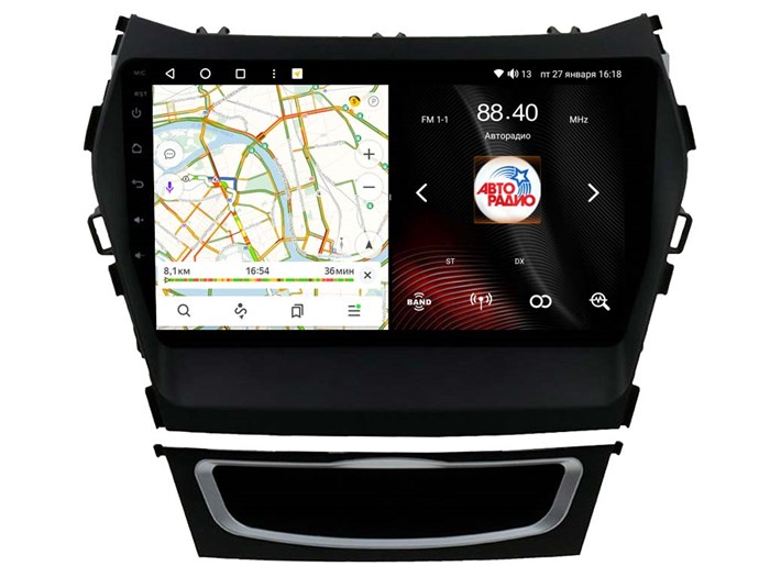 Штатная магнитола VAYCAR 0209-09VO8 8/128 ГБ для Hyundai Santa Fe III 2012-2019 на Android 10.0 - фото 346009