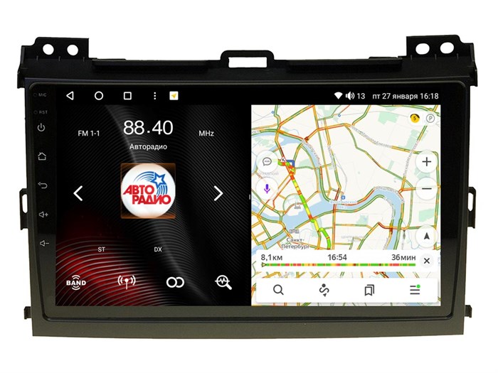 Штатная магнитола VAYCAR 0456-09VO8 8/128 ГБ для Toyota Land Cruiser Prado 120 2002-2009 на Android 10.0 - фото 347149