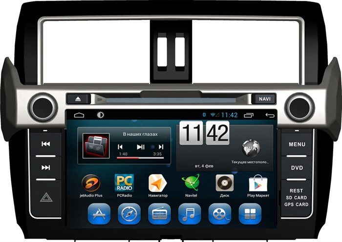 CarMedia QR-9000-T3 для Toyota Land Cruiser Prado 150 2013-2016 на Android 6.0 - фото 347694