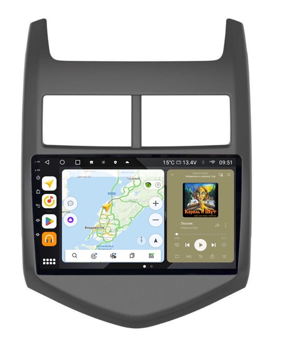 Штатная магнитола Wide Media MT9011QU PRO для Chevrolet Aveo 2011+ на Android 10.0 - фото 348077