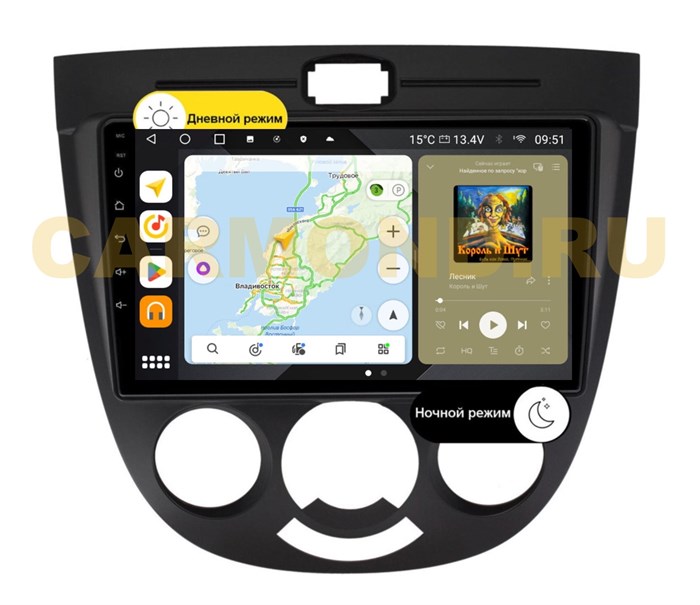Штатная магнитола Wide Media MT9137QU PRO тип2 для Chevrolet Lacetti 2004-2013 на Android 10.0 - фото 348204