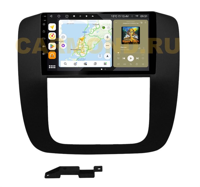 Штатная магнитола Wide Media MT1247QU PRO для Chevrolet Sierra 2006-2014 на Android 10.0 - фото 348225