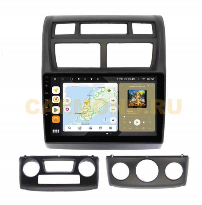 Штатная магнитола Wide Media MT9049QU PRO для Kia Sportage II 2008-2010 на Android 10.0 - фото 349016