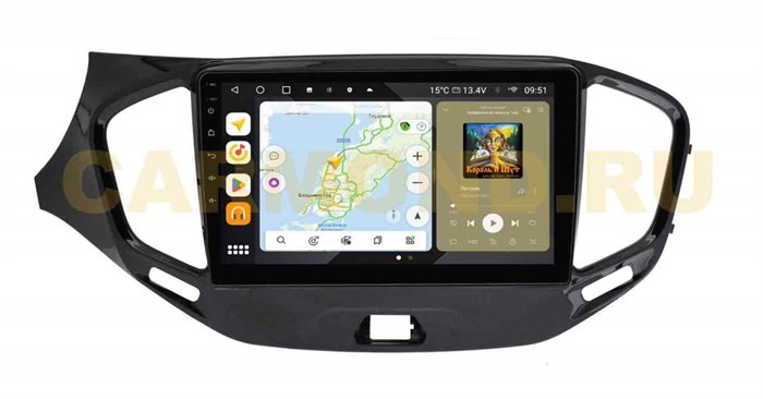 Штатная магнитола Wide Media MT9109QU PRO для Lada Vesta 2015-2022 (для авто без камеры) на Android 10.0 - фото 349106