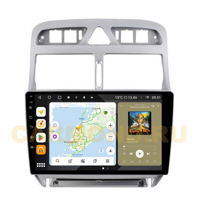 Штатная магнитола Wide Media MT017QU PRO для Peugeot 307 I 2001-2008 на Android 10.0 - фото 349658
