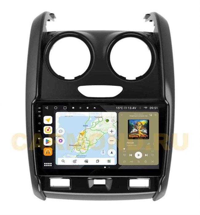 Штатная магнитола Wide Media MT3008QU PRO для Renault Duster 2015-2021 на Android 10.0 - фото 349724