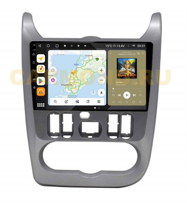 Штатная магнитола Wide Media MT752QU PRO для Renault Logan, Sandero 2009-2013 на Android 10.0 - фото 349757
