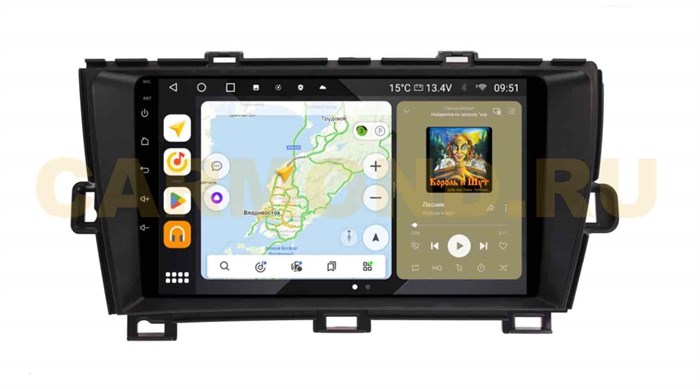 Штатная магнитола Wide Media MT9135QU PRO для Toyota Prius III (XW30) 2009-2015 (правый руль) на Android 10.0 - фото 350258
