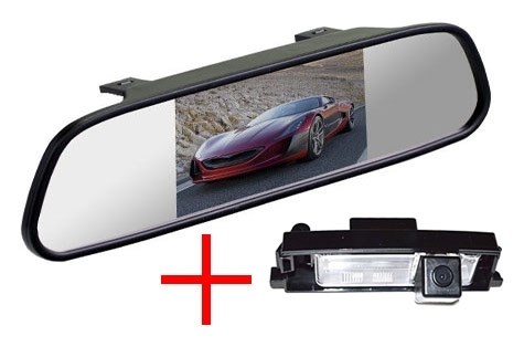 Зеркало + камера cam-003 для Toyota RAV4 (06-12), Auris 13+ / Chery Tiggo, A3 - фото 35029