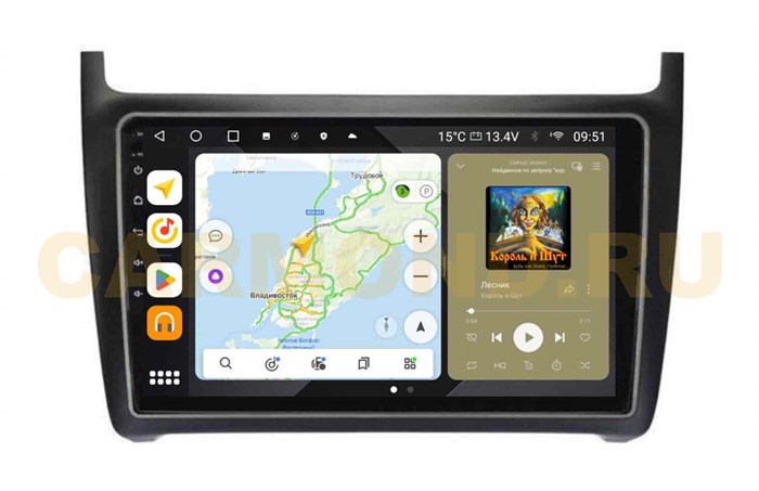 Штатная магнитола Wide Media MT910QU PRO для Volkswagen Polo 5 2009-2019 на Android 10.0 - фото 350378