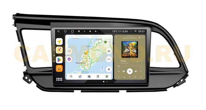 Штатная магнитола Wide Media MT1159QU PRO для Hyundai Elantra 2018+ на Android 10.0 - фото 350466