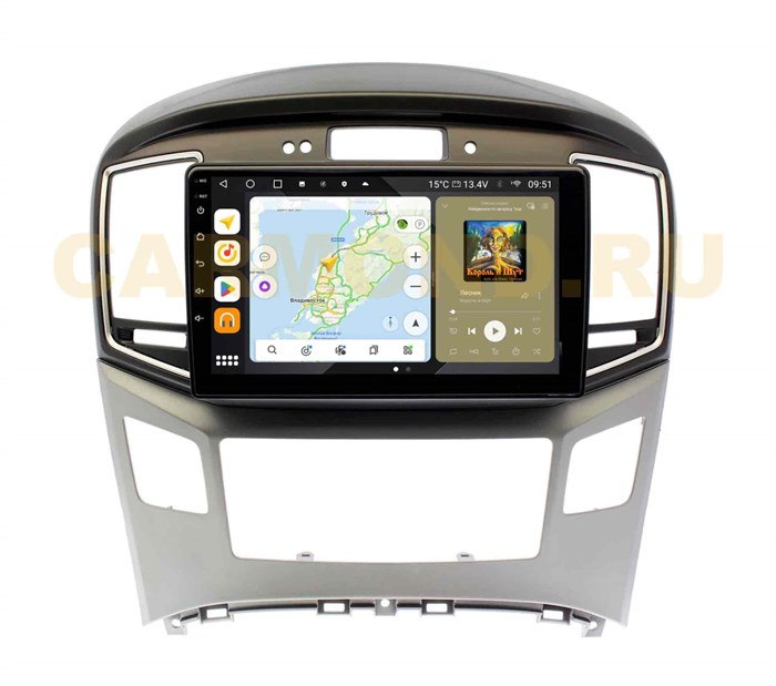 Штатная магнитола Wide Media MT9189QU PRO для Hyundai H1 Starex II 2015-2022 (для авто с часами) на Android 10.0 - фото 350488