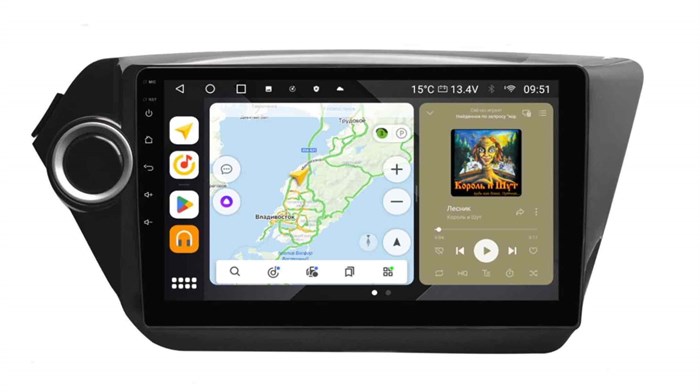 Штатная магнитола Wide Media MT9011QU PRO для Kia Rio III 2011-2017 на Android 10.0 - фото 350598