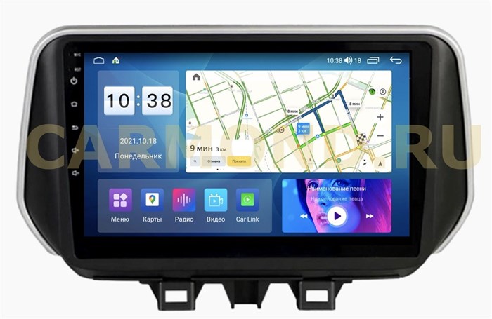 Штатная магнитола Parafar для Hyundai Santa Fe IV 2018-2020 на Android 11.0 (PF210FHD) - фото 353649