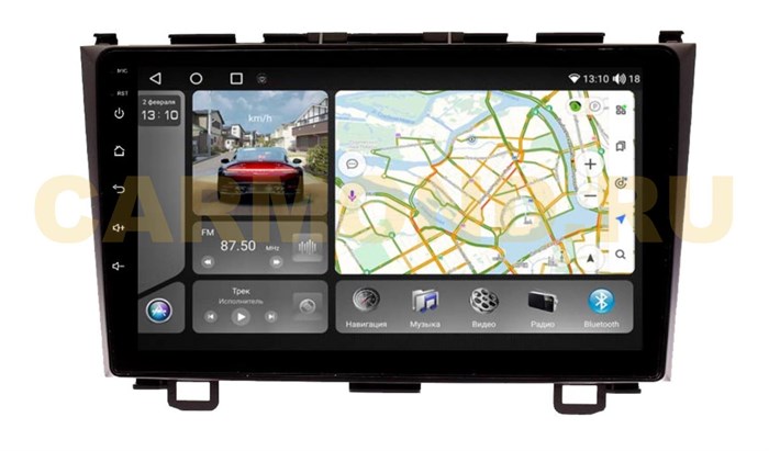 Штатная магнитола VAYCAR 0009-09VO8_2HD 8/128 ГБ для Honda CR-V III 2007-2012 на Android 10.0 - фото 355517