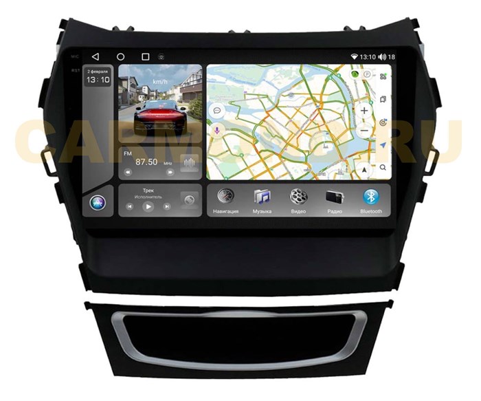 Штатная магнитола VAYCAR 0209-09VO8_2HD 8/128 ГБ для Hyundai Santa Fe III 2012-2019 на Android 10.0 - фото 355677