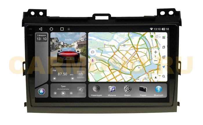 Штатная магнитола VAYCAR 0456-09VO8_2HD 8/128 ГБ для Toyota Land Cruiser Prado 120 2002-2009 на Android 10.0 - фото 355757