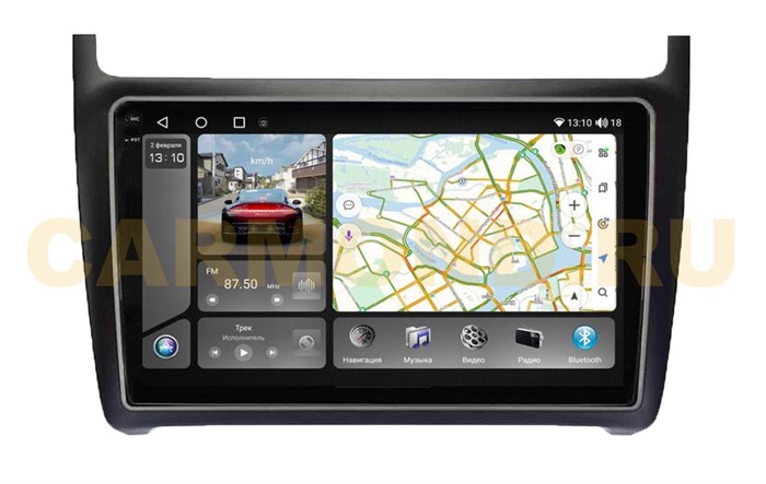 Штатная магнитола VAYCAR 0910-09VO8_2HD 8/128 ГБ для Volkswagen Polo 5 2009-2019 на Android 10.0 - фото 355908