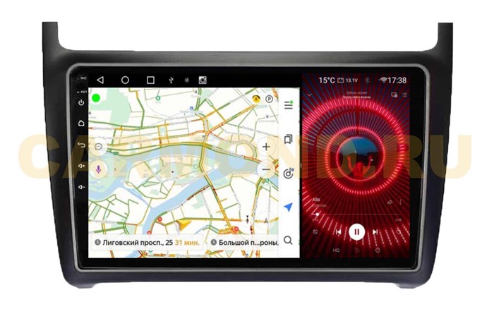 Штатная магнитола VAYCAR 0910-09VP4 4/64 ГБ для Volkswagen Polo 5 2009-2019 на Android 10.0 - фото 358169