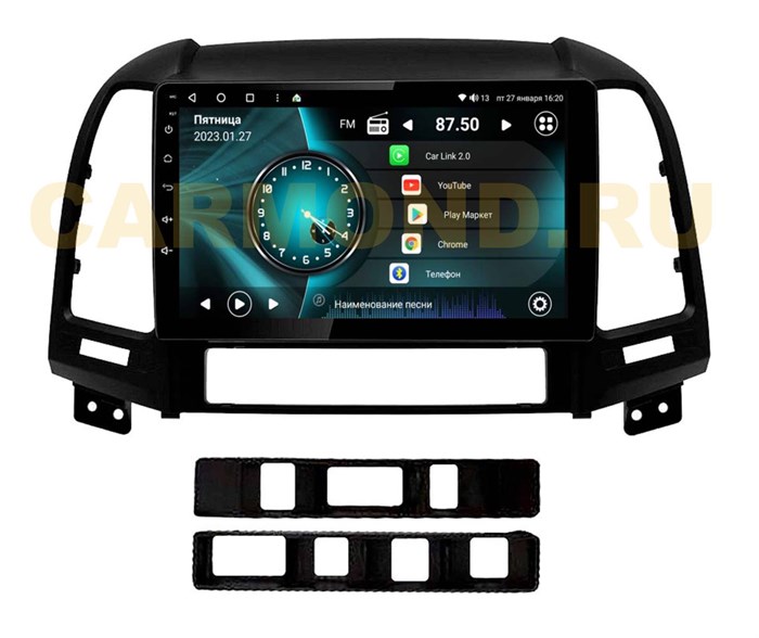 Штатная магнитола VAYCAR 0008-09V2 2/32 ГБ для Hyundai Santa Fe 2006-2012 на Android 10.0 - фото 359091
