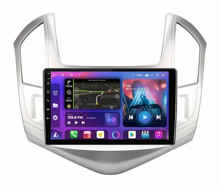 Магнитола Farcar BM261M (S500 PLUS) для Chevrolet Cruze I 2012-2015 серебро на Android 12.0 - фото 361619