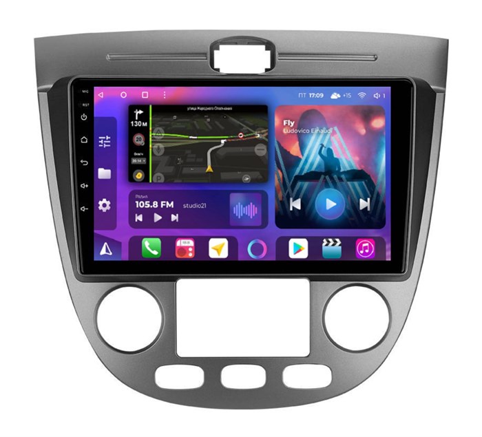 Магнитола Farcar BM3038M серебро климат (S500 PLUS) для Chevrolet Lacetti хэтчбек 2004-2013 на Android 12.0 - фото 361658