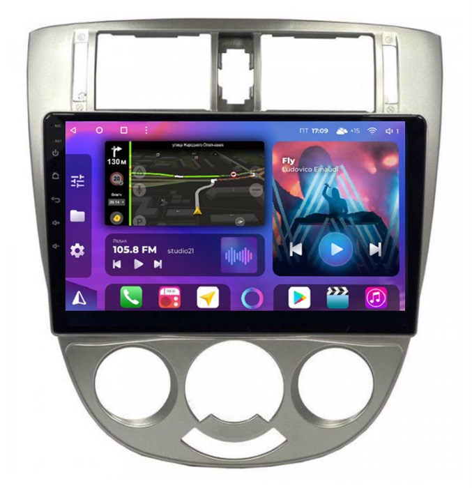 Магнитола Farcar BM3014M кондей (S500 PLUS) для Chevrolet Lacetti cедан 2004-2013 серебро на Android 12.0 - фото 361683
