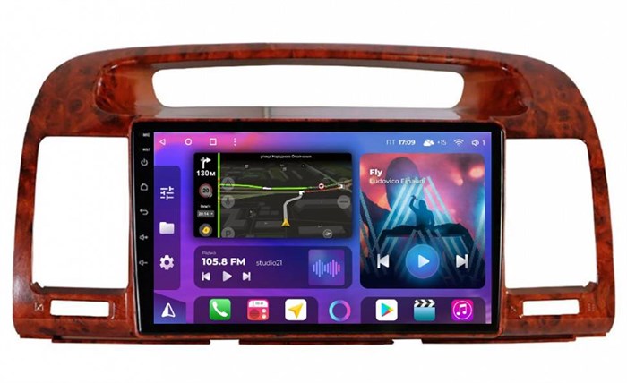 Магнитола Farcar BM3020M (S500 PLUS) для Toyota Camry V30 2001-2006 дерево на Android 12.0 - фото 361883