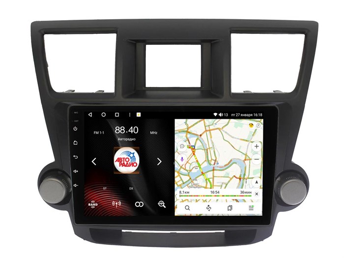 Штатная магнитола VAYCAR 0035-10VO8 8/128 ГБ для Toyota Highlander (U40) 2007-2013 на Android 10.0 - фото 362279