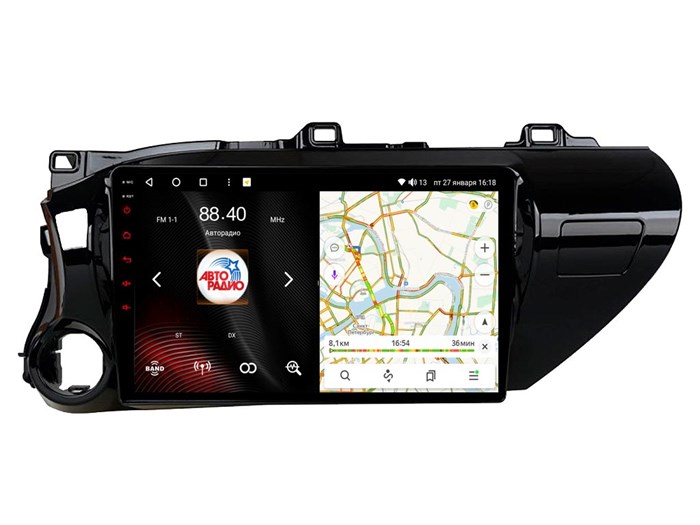 Штатная магнитола VAYCAR 1077-10VO8 8/128 ГБ для Toyota Hilux 2015-2020 на Android 10.0 - фото 362297