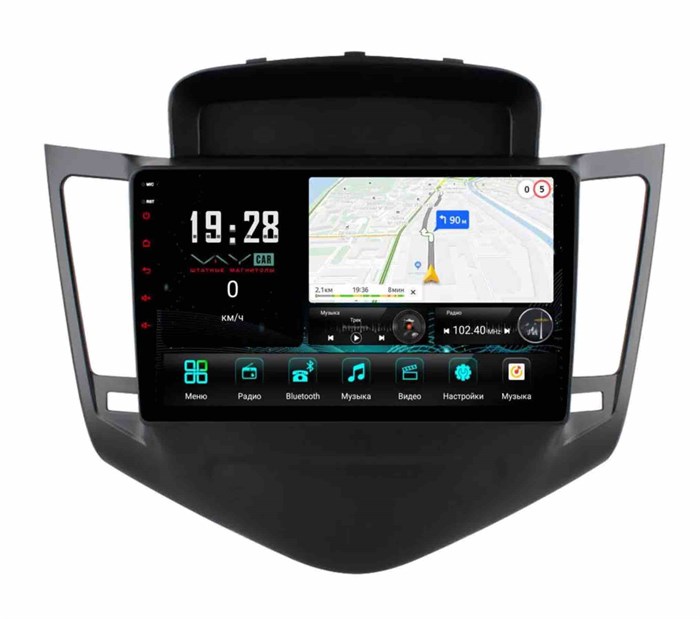 Штатная магнитола VAYCAR 0045-09V3 3/32 ГБ для Chevrolet Cruze I 2009-2012 на Android 10.0 - фото 362502