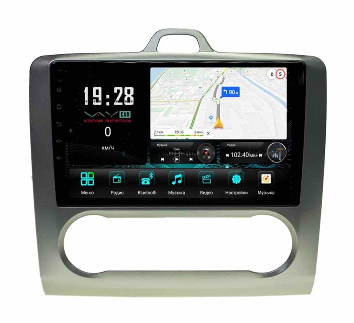 Штатная магнитола VAYCAR 003A-09V3 3/32 ГБ для Ford Focus II 2005-2010 (климат) на Android 10.0 - фото 362534