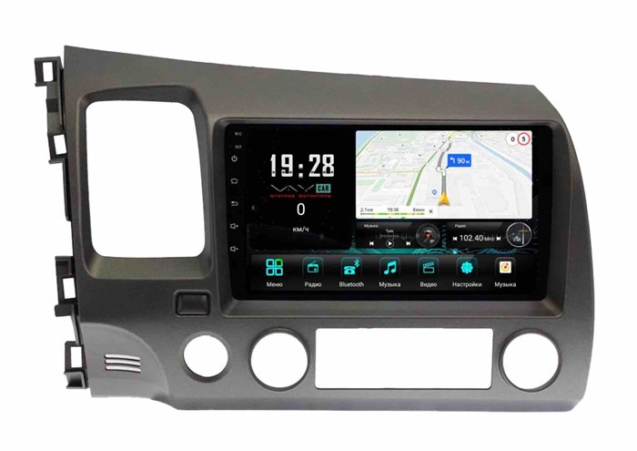 Штатная магнитола VAYCAR 0044-09V3 3/32 ГБ для Honda Civic 2006-2011 на Android 10.0 - фото 362574
