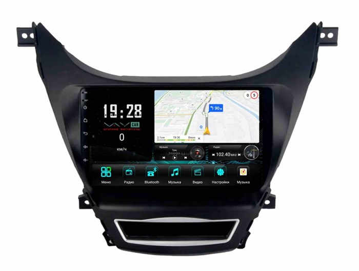 Штатная магнитола VAYCAR 0360-09V3 3/32 ГБ для Hyundai Elantra 2011-2014 на Android 10.0 - фото 362599