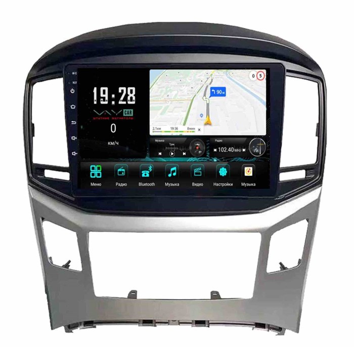 Штатная магнитола VAYCAR 0586-09V3 3/32 ГБ для Hyundai H1 Starex II 2015-2022 на Android 10.0 - фото 362630