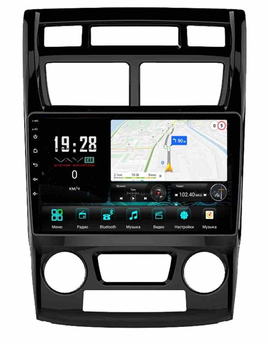 Штатная магнитола VAYCAR 0023-09V3 3/32 ГБ для KIA Sportage II 2008-2010 на Android 10.0 - фото 362813