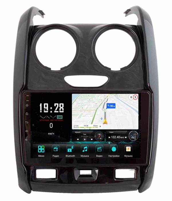 Штатная магнитола VAYCAR 0147-09V3 3/32 ГБ для Renault Duster 2015-2020 на Android 10.0 - фото 363036