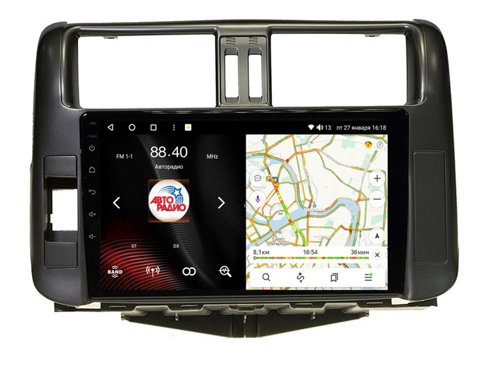 Штатная магнитола VAYCAR 0065-09V3 3/32 ГБ для Toyota Land Cruiser Prado 150 2009-2013 на Android 10.0 - фото 363196