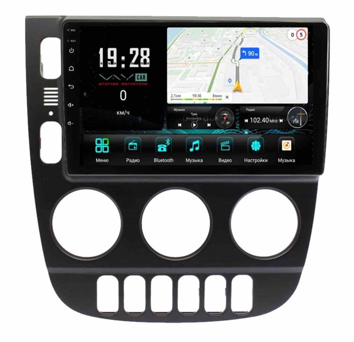 Штатная магнитола VAYCAR 1163-09V3 3/32 ГБ для Mercedes ML (W163) 2003-2005 на Android 10.0 - фото 363328
