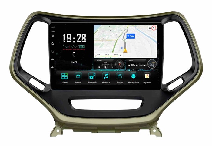 Штатная магнитола VAYCAR 0608-10V3 3/32 ГБ для Jeep Cherokee (KL) 2013+ на Android 10.0 - фото 363443