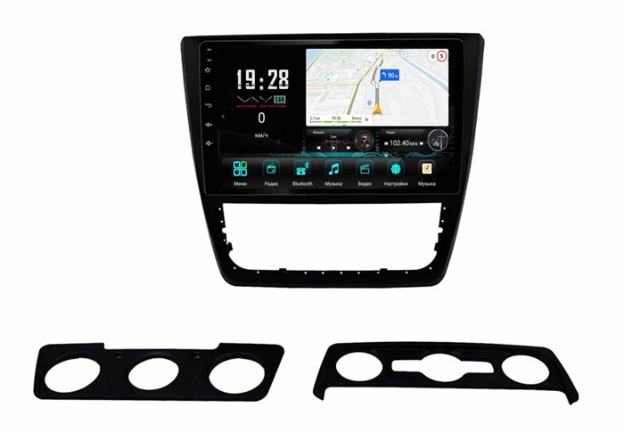 Штатная магнитола VAYCAR 1225-10V3 3/32 ГБ для Skoda Yeti 2013-2017 на Android 10.0 - фото 363615