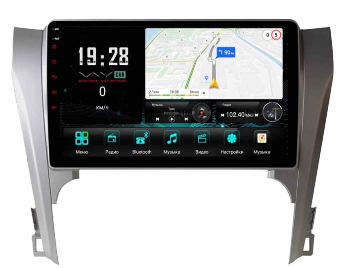Штатная магнитола VAYCAR 0131-10V3 3/32 ГБ для Toyota Camry V50 2012-2014 на Android 10.0 - фото 363630