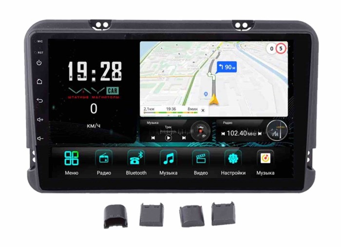 Универсальная Магнитола 9 дюймов Vaycar 9106 09V3 3/32 ГБ на Android 10.0 - фото 363756