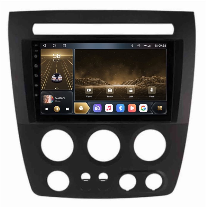 Головное устройство CarMedia OL-9298-D для Hummer H3 2005-2010 на Android 10.0 - фото 366206